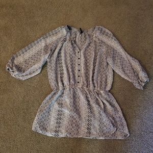 Snakeskin print flowy shirt